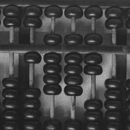 A traditional Chinese abacus