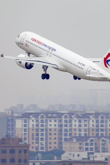 China Eastern Airlines will operate the first commercial flights of China’s home-grown C919 jet at the weekend. Photo: Xinhua