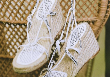 Wedged espadrilles from the Off-White x Eden Rock-St Barths collection. Photo: Handout