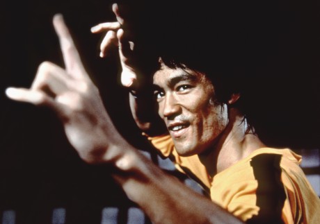 Chinese American martial artist and actor Bruce Lee on the set of Game of Death, written and directed by Robert Clouse. (Photo by Concord Productions Inc./Golden Harvest Company/Sunset Boulevard/Corbis via Getty Images)