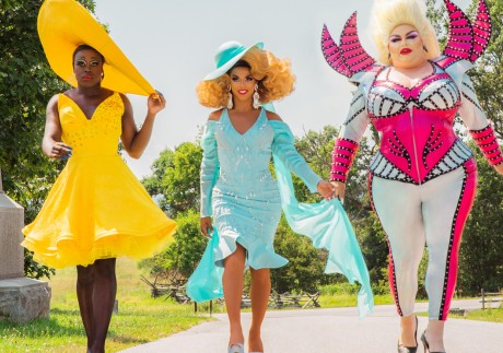 We look at how fashion is portrayed on the screen, including on We’re Here, starring Bob the Drag Queen, Shangela Laquifa Wadley and Eureka O’Hara. Photo: HBO Go