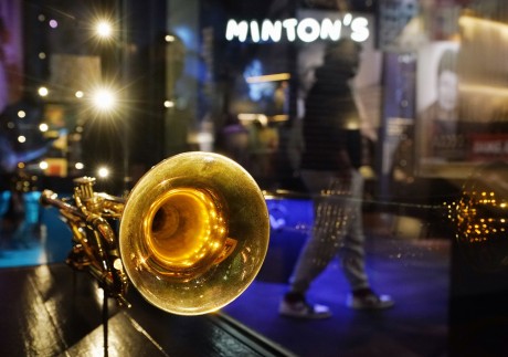 A trumpet belonging to Louis Armstrong is displayed at the National Museum of African American Music in Nashville. Photo: AP 
