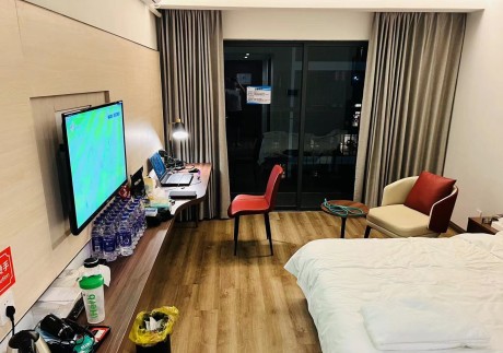 One of the rooms in Zhuhai’s quarantine centre. Photo: Ken Lau