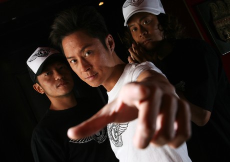 (From left) Edmond So Chi-wai, Remus Choy Yat-kit and Calvin Choy Yat-chi of the Cantopop group Grasshopper at an interview with the Post in 2006. The boy band, formed in 1985, are still performing today. Photo: SCMP