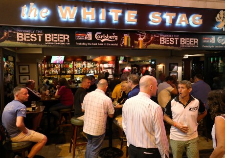People at The White Stag bar in Wan Chai during the Hong Kong Sevens rugby tournament in 2018. Photo: Dickson Lee
