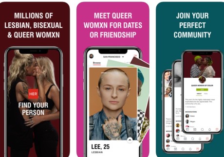 Her is a dating app for queer women by queer women, and is among the leading apps in diversity and inclusivity. Photos: Handouts