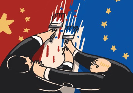 The clock is ticking on EU-China investment talks, which after seven years have yielded little progress as both sides are still far apart on key issues. Illustration: Perry Tse