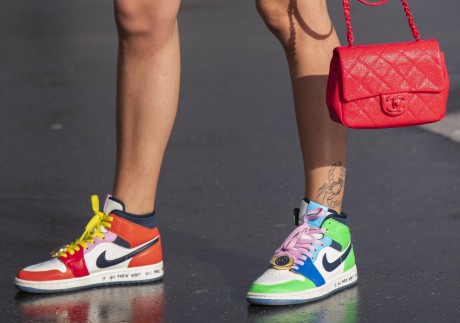 Nike trainers team well with Chanel. Photo: Getty Images