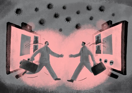 A lack of face-to-face meetings during the pandemic has made it harder for traders to do business and for Beijing officials to bridge a trust gap with the West. Illustration: Brian Wang