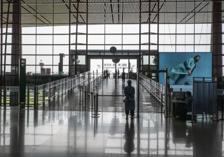 China has closed its borders to most international travel. Photo: Bloomberg