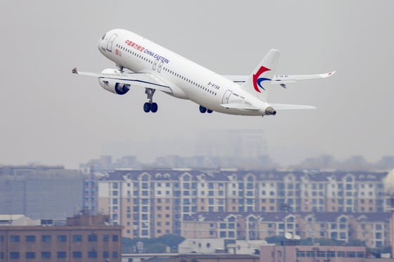 China Eastern Airlines will operate the first commercial flights of China’s home-grown C919 jet at the weekend. Photo: Xinhua