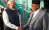 India’s Prime Minister Narendra Modi shakes hand with his Nepalese counterpart K.P. Sharma Oli in 2018. Photo: Reuters