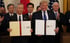 Then-US president Donald Trump and Chinese Vice-Premier Liu He signed the phase-one trade deal in January 2020. Photo: Xinhua