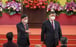 New city leader John Lee (left) with President Xi Jinping on July 1 at the swearing-in of Lee’s team. Photo: Felix Wong 

