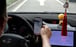 A ride-hailing driver follows the navigation instructions from his app in Beijing on July 5, 2021. Photo: Reuters