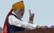 Indian Prime Minister Narendra Modi speaks during the nation’s Independence Day ceremony at New Delhi’s Red Fort on Tuesday. Photo: Bloomberg