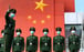 Chinese paramilitary policemen in Shenzhen. Photo: EPA