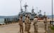 Sailors stand guard near patrol boats at Ream Naval Base in Sihanoukville, Cambodia in July 2019. Photo: Reuters